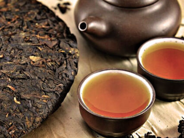 보이차 내린 모습