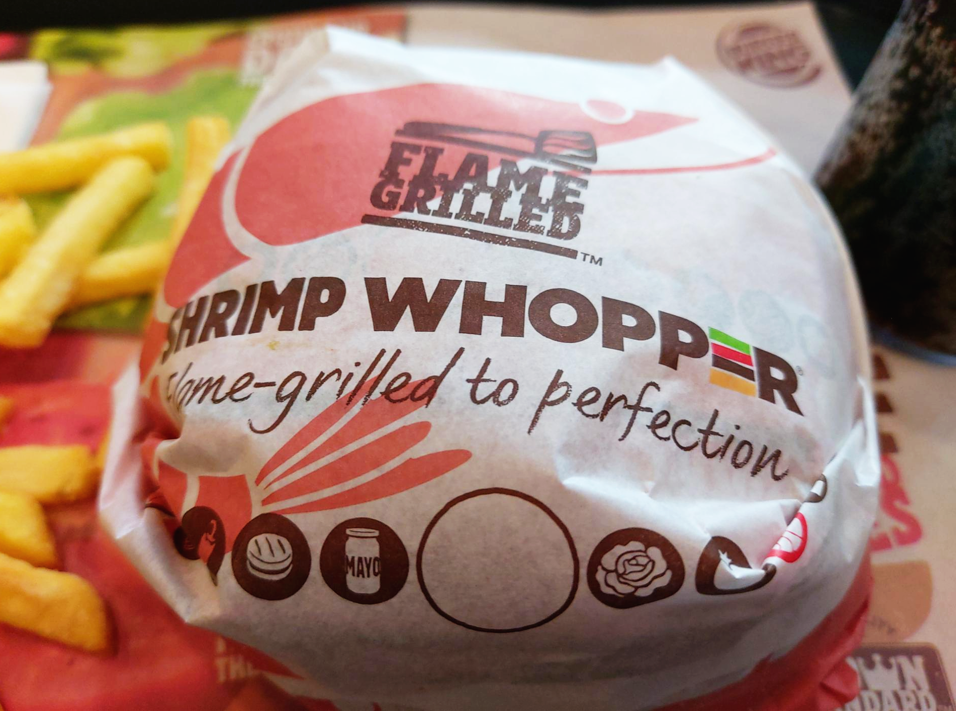 통새우와퍼 버거킹 통새우와퍼 포장