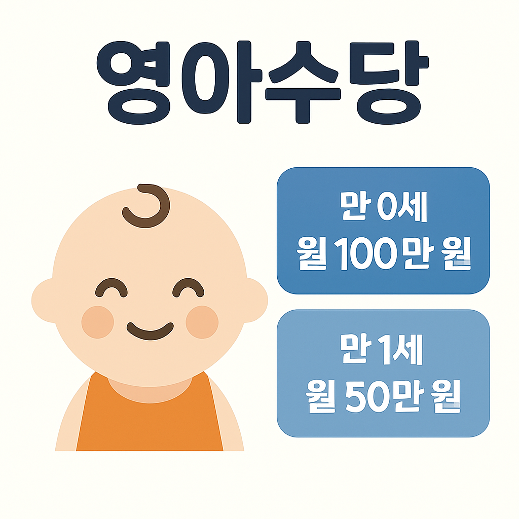 2025년 영아수당 총정리