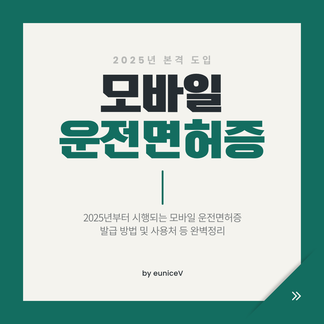 2025년 본격 도입 모바일 운전면허증