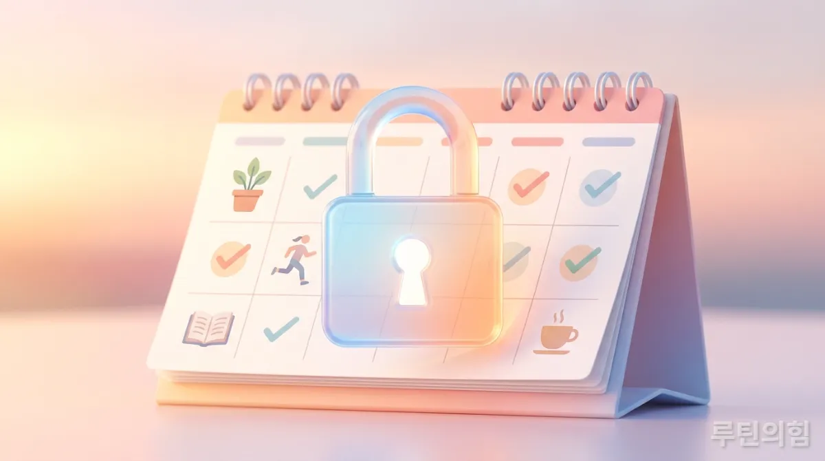 '그레이트 락인' 루틴의 핵심 개념을 시각적으로 표현한 이미지