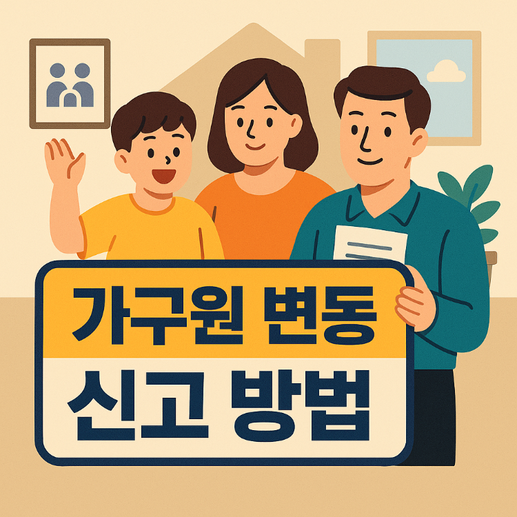 가구원 변동 신고 방법: 빠르고 정확하게 처리하는 가이드