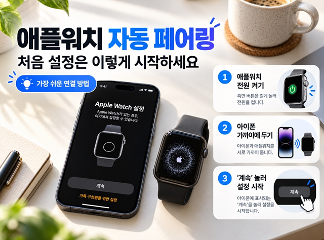 애플워치 페어링 방법 2026