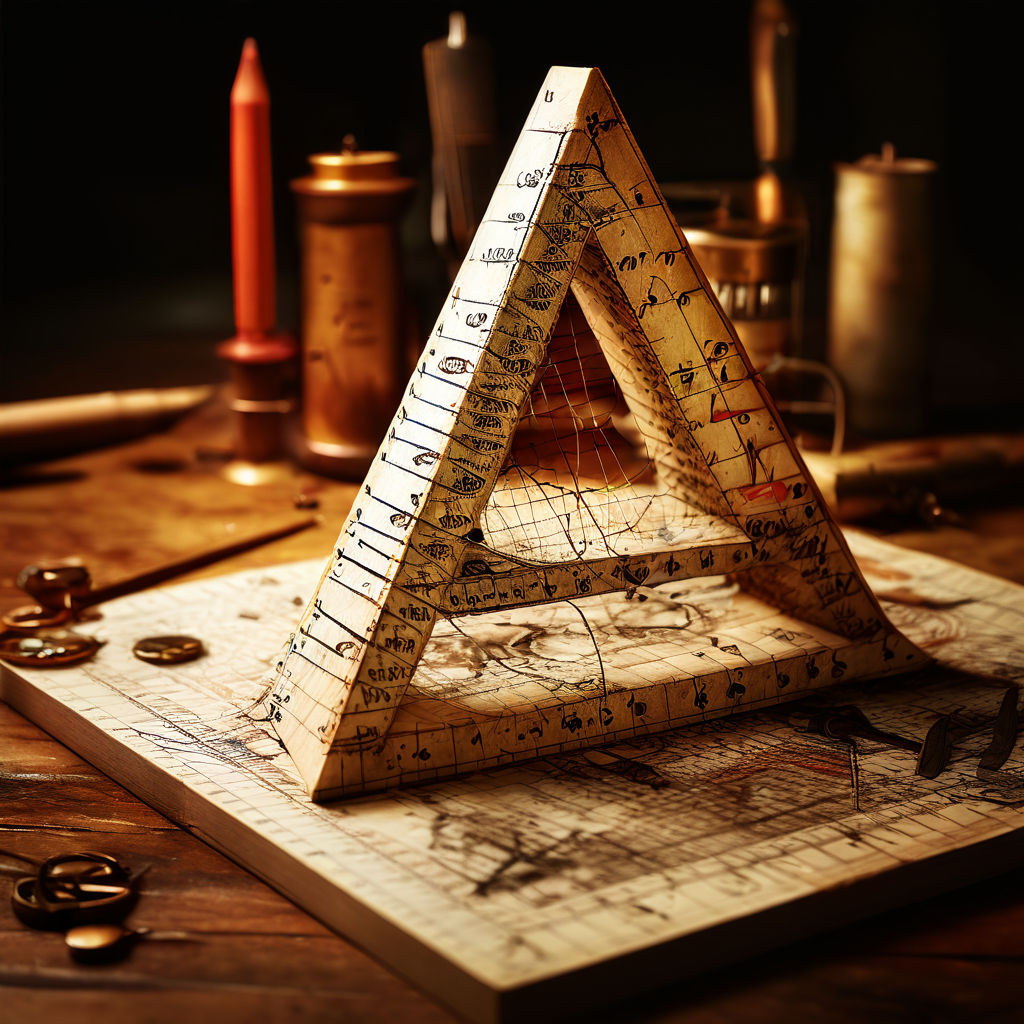 삼각자 모양 이미지