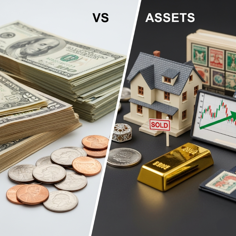 현금 VS 자산 저축, 투자, 가치