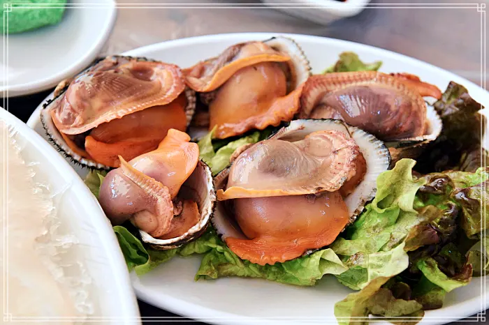 제부도, 전곡항 맛집 참소라숙회, 참소라 무침