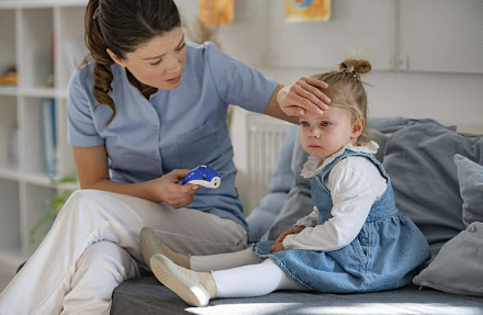 감기걸린 아기 이미지