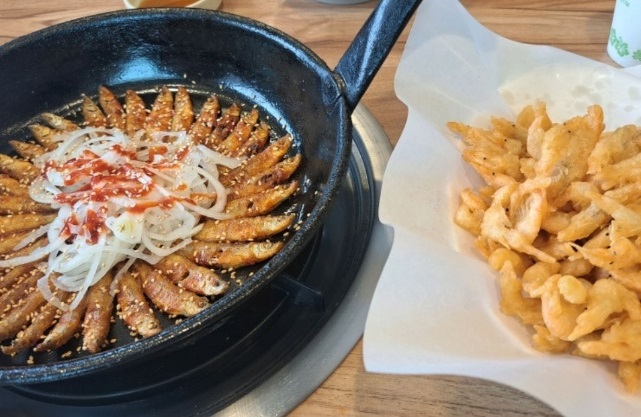 금산-도리뱅뱅이-인삼튀김-새우튀김-원골식당