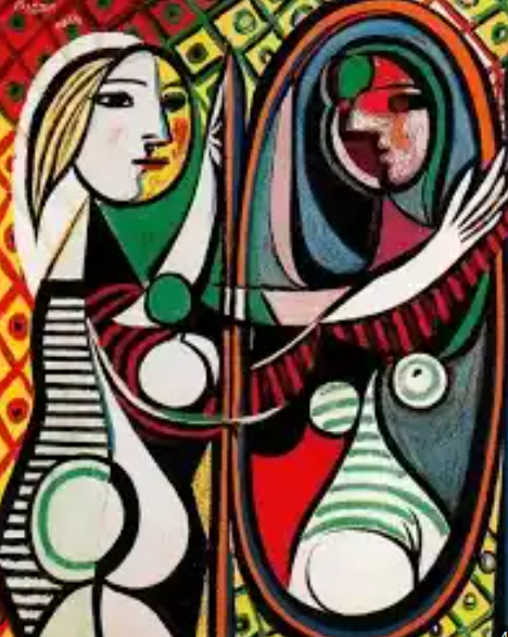 파블로 피카소 거울앞 소녀
