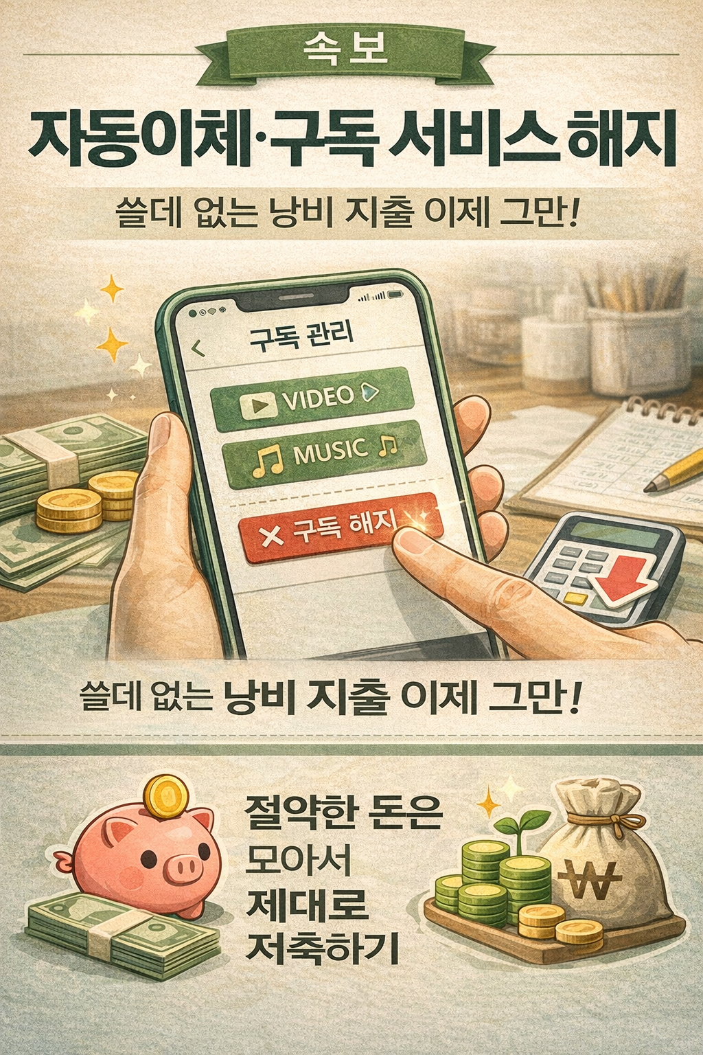 2026년 새해 절약 습관, 자동이체·구독 서비스 정리