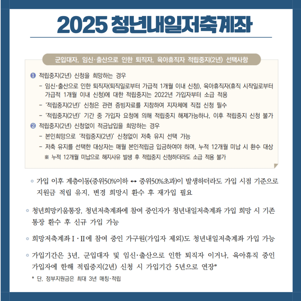2025 청년내일저축계좌