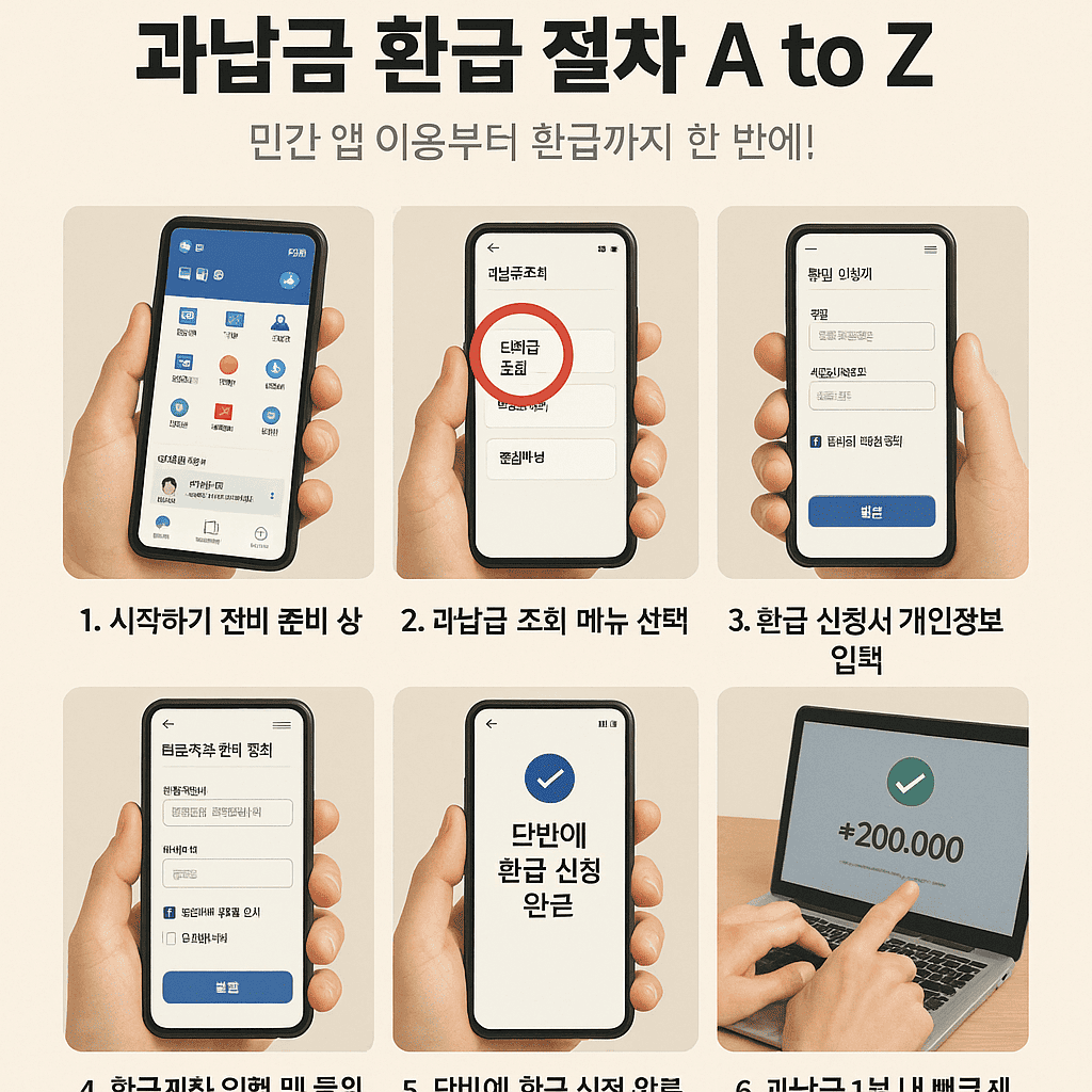 과납금 환급 절차 A to Z: 민간 앱 이용부터 환급까지 한 번에!