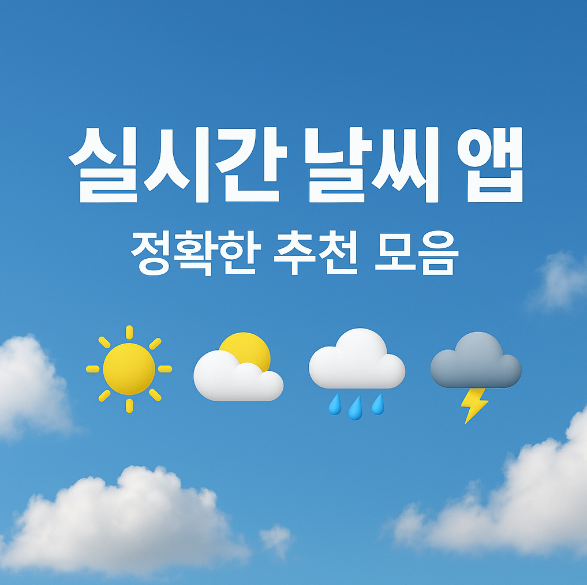 정확한 실시간 날씨 확인 사이트와 앱 모음