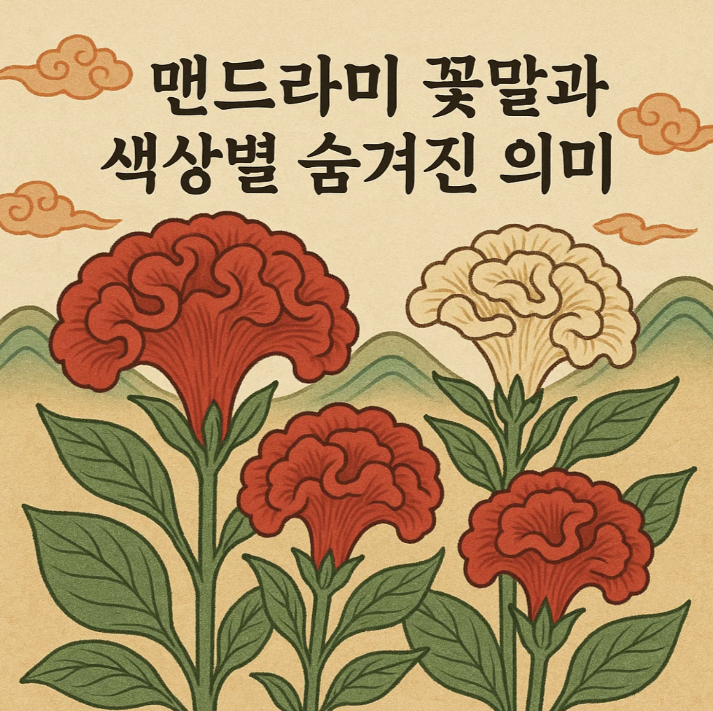 맨드라미 꽃말과 색상별 숨겨진 의미