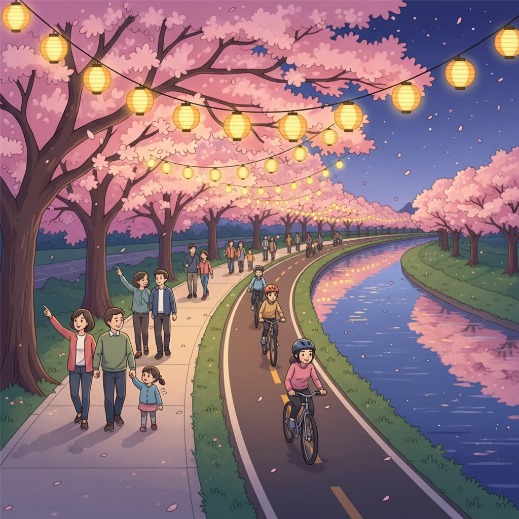 금천구 벚꽃 개화 예상일 및 안양천 ..