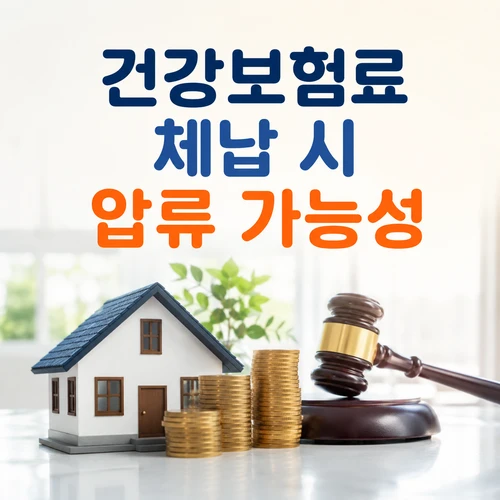 건강보험료 체납 시 압류 가능성
