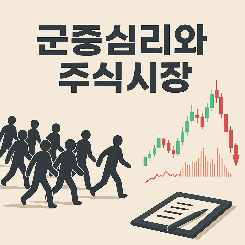 군중심리와 주식시장 핵심 이미지