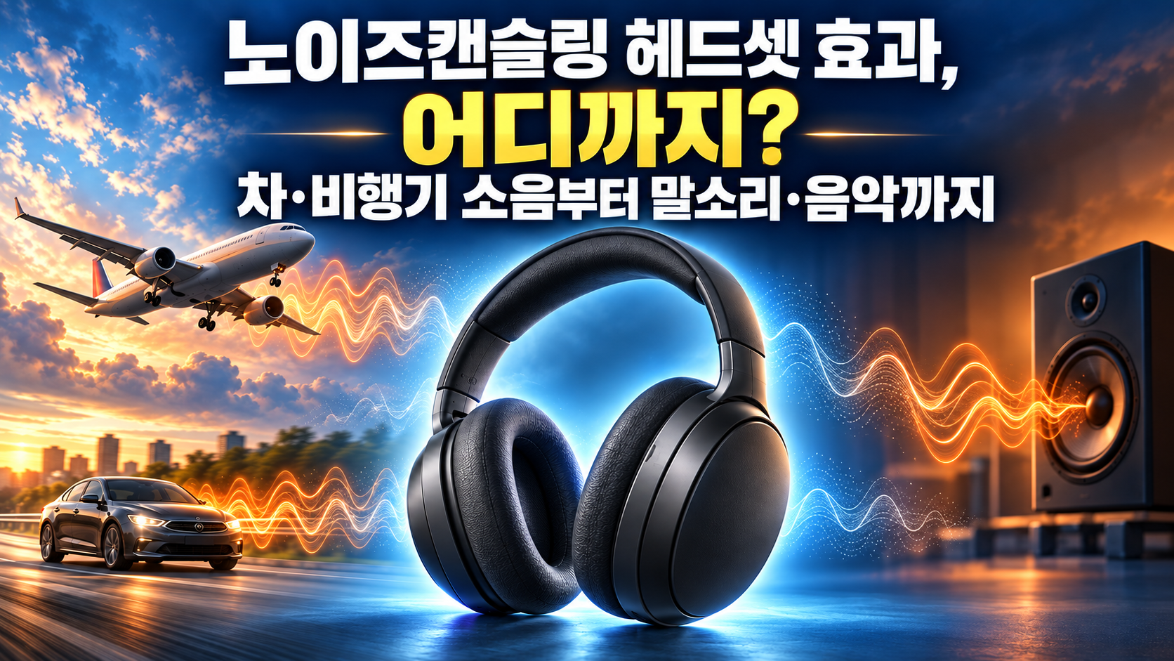 노이즈캔슬링 헤드셋 효과, 어디까지? 차·비행기 소음부터 말소리·음악까지 관련 사진