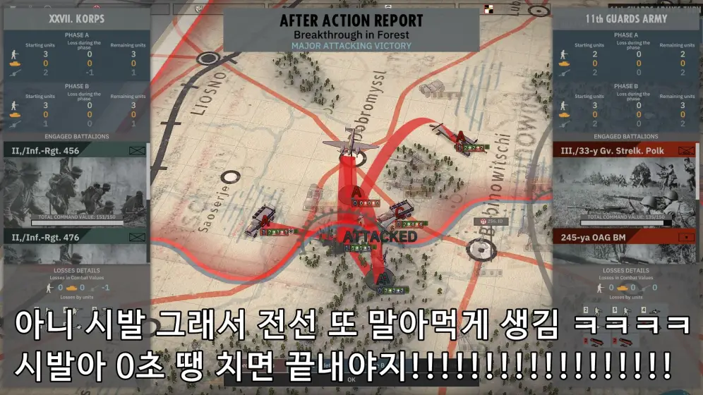 전투의 사후보고.
