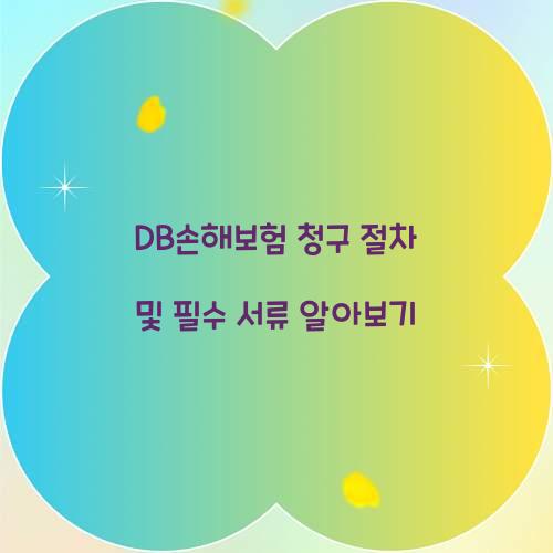 DB손해보험 청구