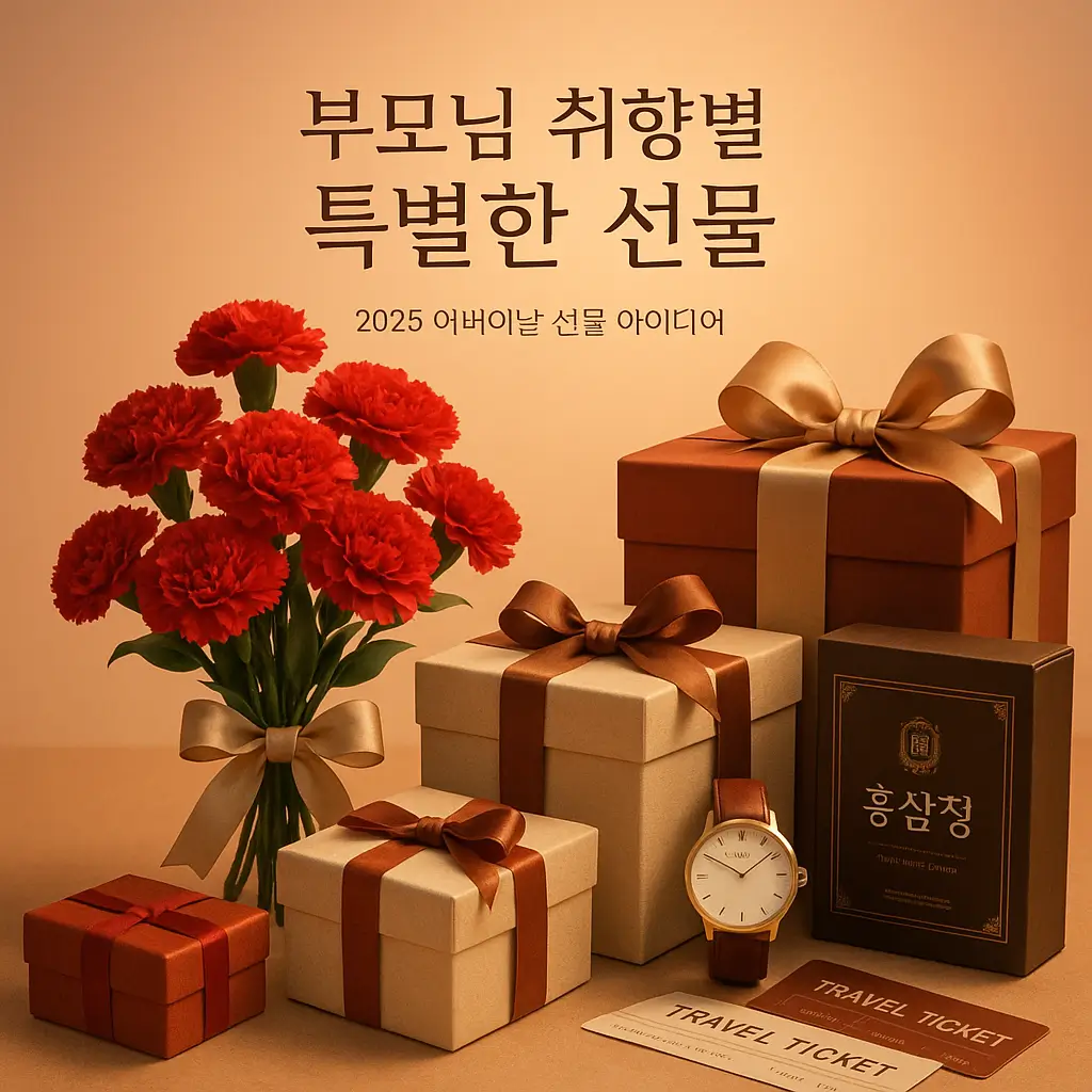 부모님 취향별 특별한 선물 2025 어버이날 선물 아이디어