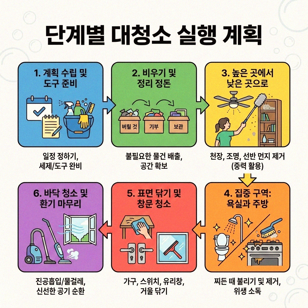 봄철 대청소 계획 체계적으로 세우기