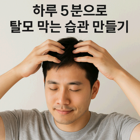 하루 5분으로 탈모 막는 습관 만들기