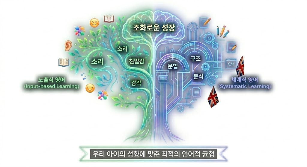노출식 영어와 체계식 영어의 차이