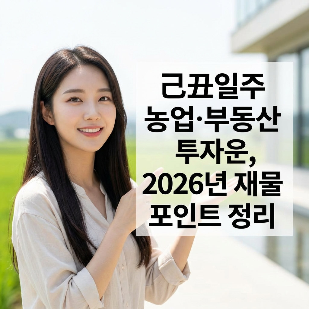 己丑일주 농업&middot;부동산 투자운 ｜ 2026년 재물 포인트 정리