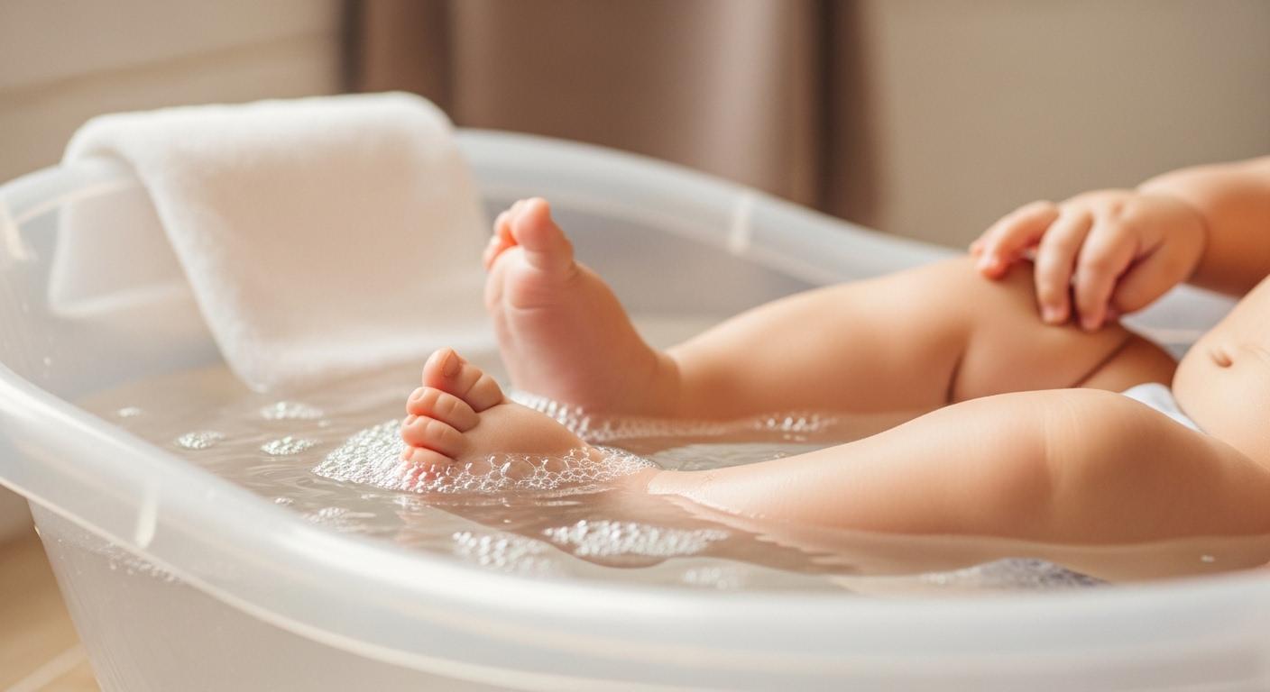 아기 예방접종 후 목욕