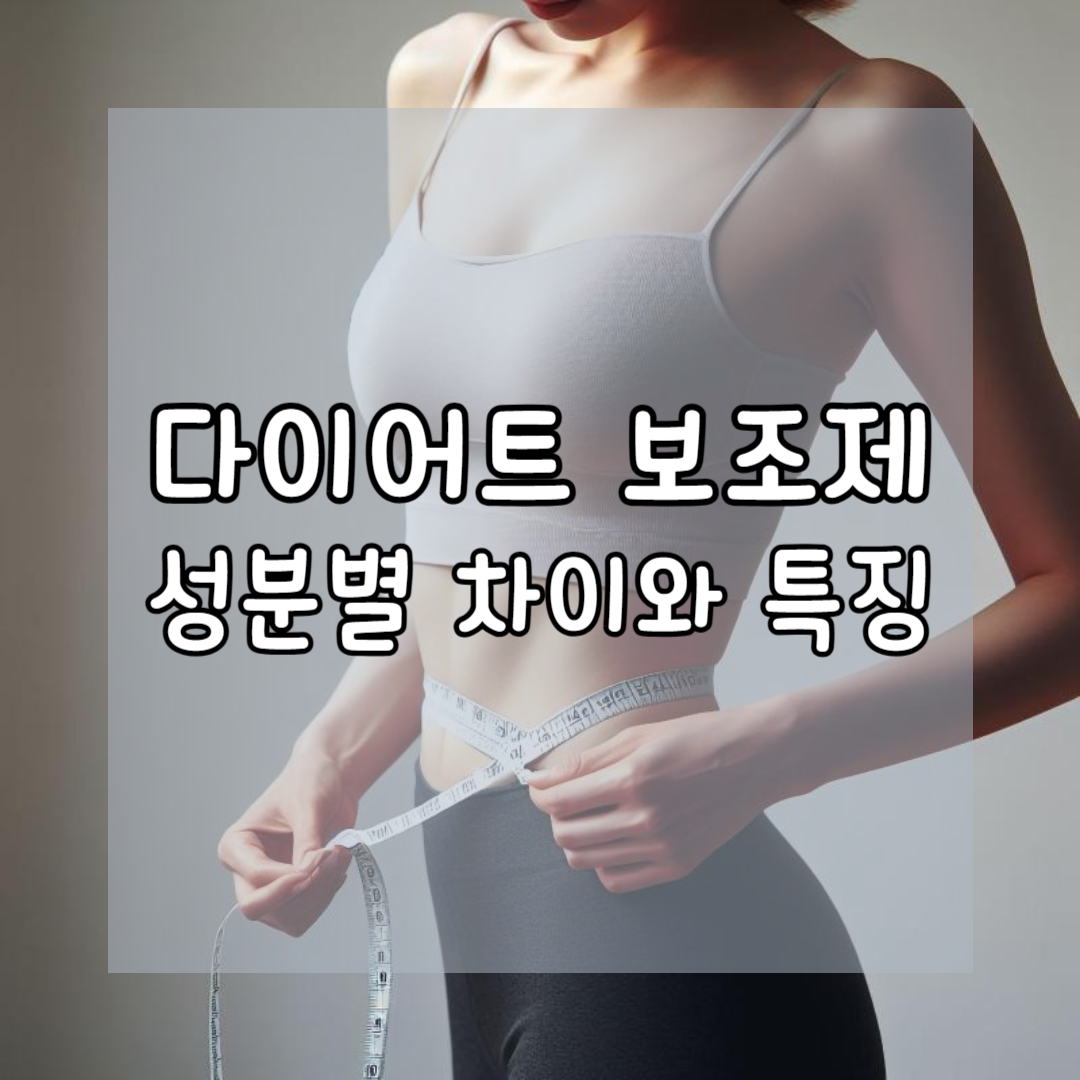 다이어트 보조제 성분별 차이점과 특징