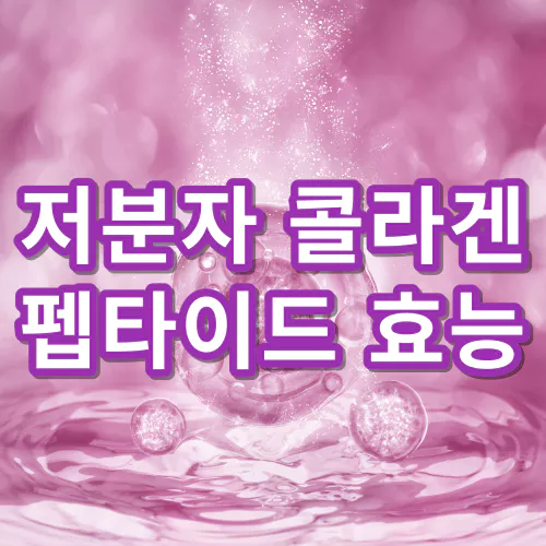 저분자-콜라겐-펩타이드-효능-및-부작용-건강