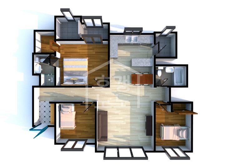 힐스테이트 e편한세상 문정 평면도