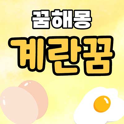 꿈해몽 계란꿈