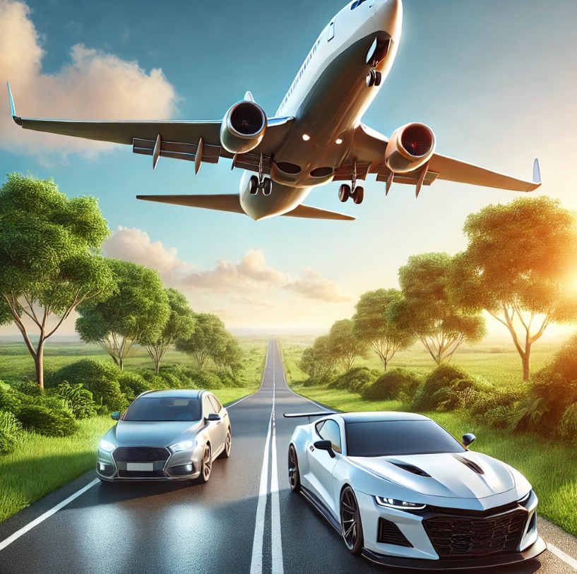 비행기와 자동차 그림