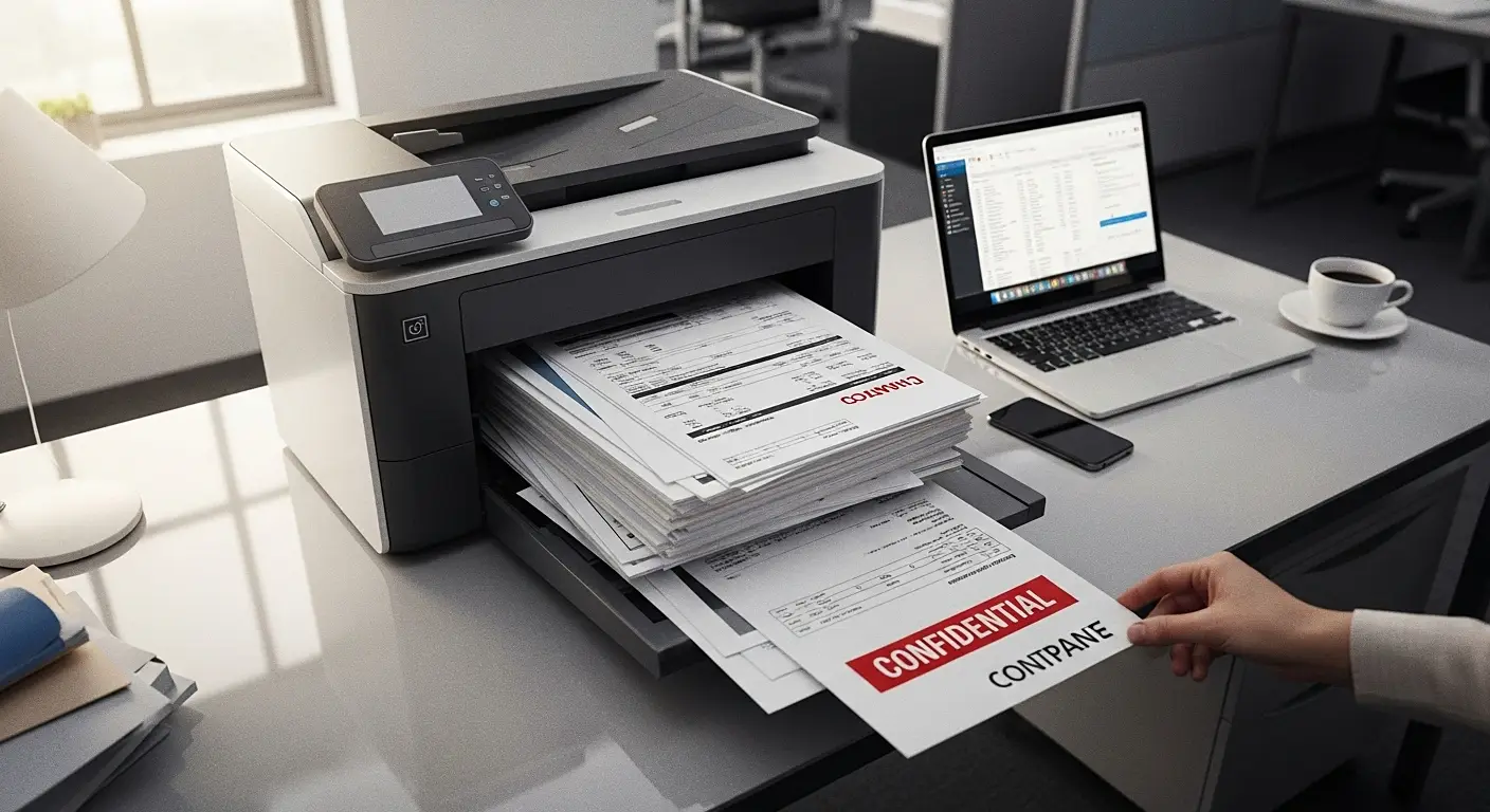 서류처리하는 이미지