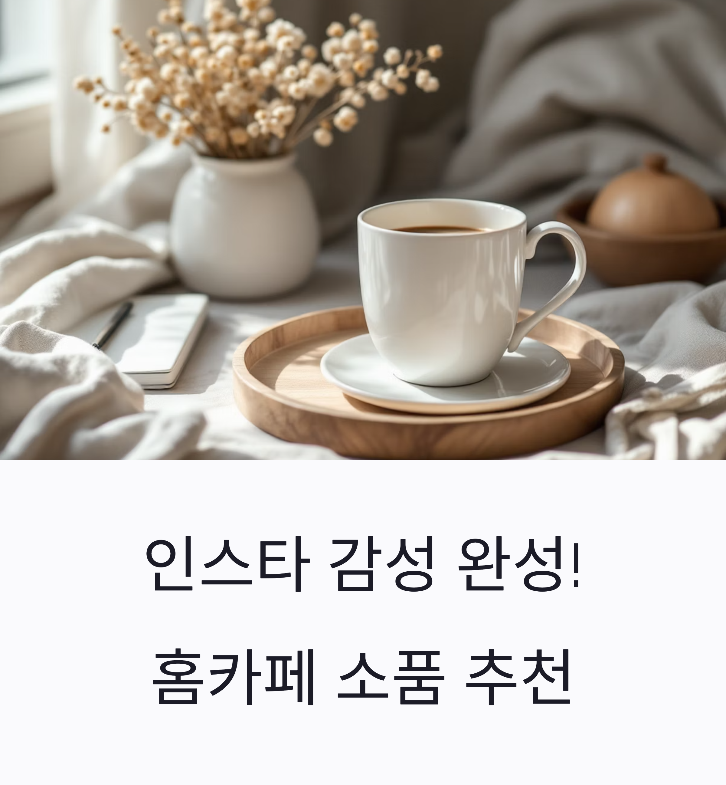 홈카페 소품으로 분위기 있는 공간 만들기