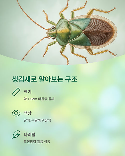 생김새로 알아보는 물땡땡이의 구조