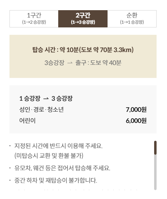 화담숲 모노레일 예매