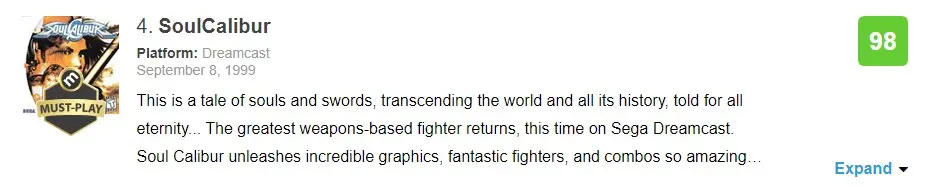 메타크리틱 높은 순위 top10