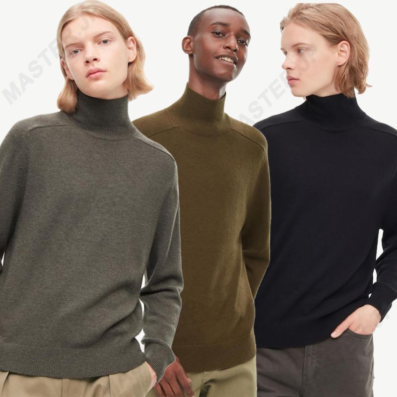 유니클로 U 르메르 터틀넥 스웨터 크레이프 울 니트 목티 유니섹스 유메르
