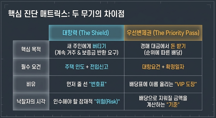 대항력과 우선변제권 차이점