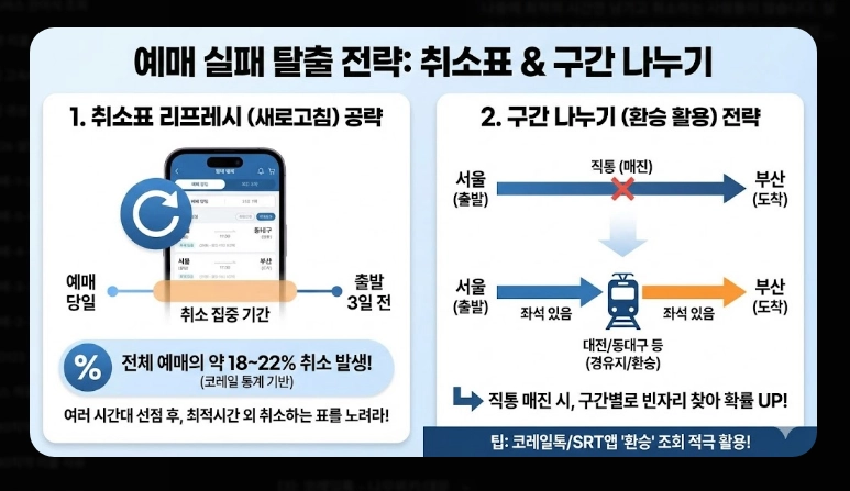 예매 실패 시 교통수단(고속버스,택시)(비교 + 전략)
