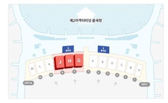 T2 아시안항공 카운터