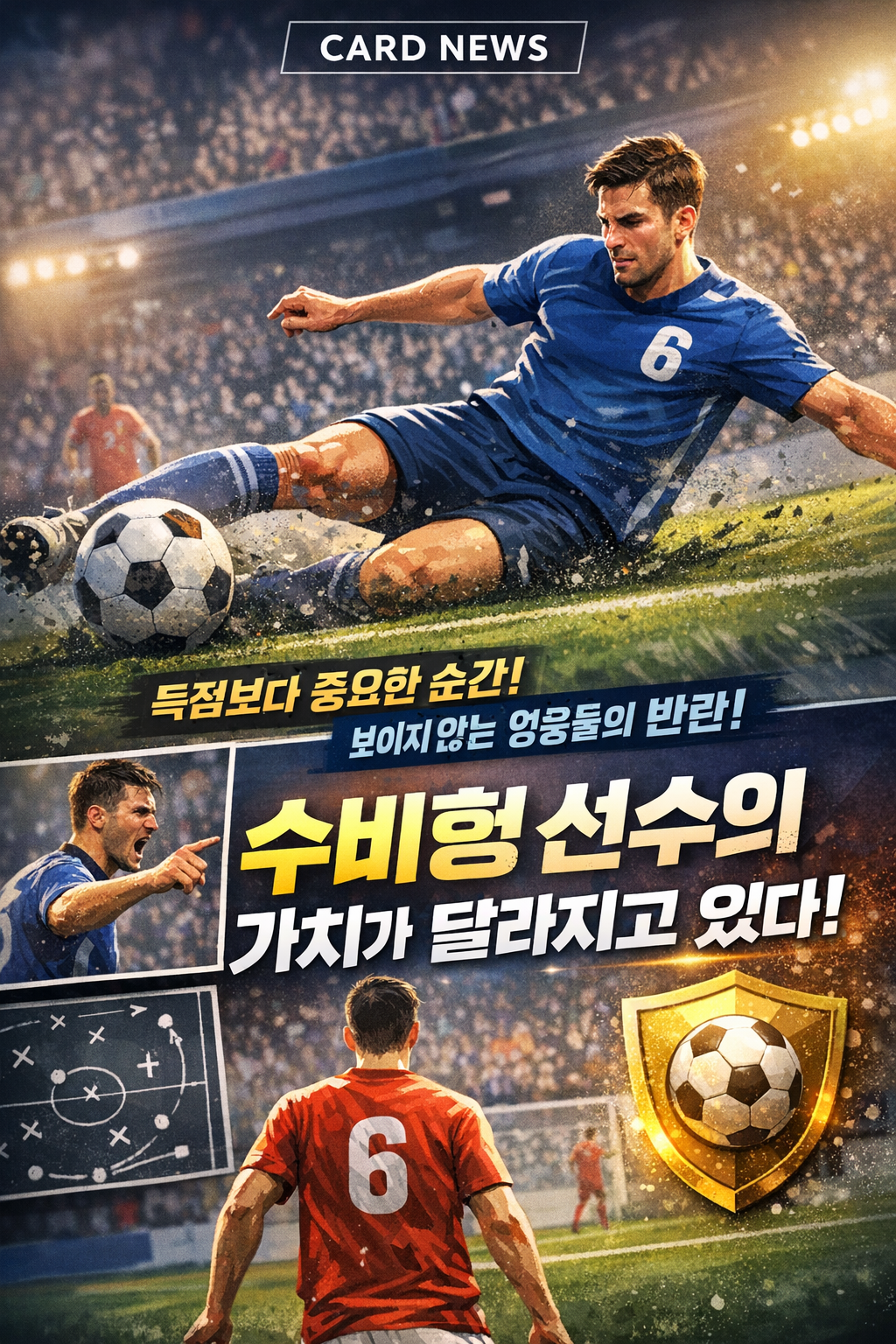 축구경기에서 골 넣는 선수만 스타? 이제는 수비수 시대가 온다