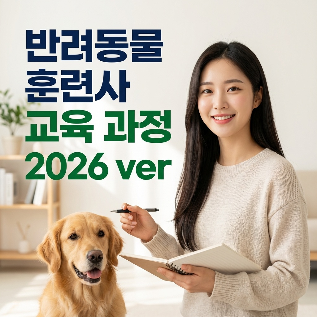 반려동물 훈련사 교육 과정 2026 ver. ｜ 행동교정&middot;현장 실습 체크리스트