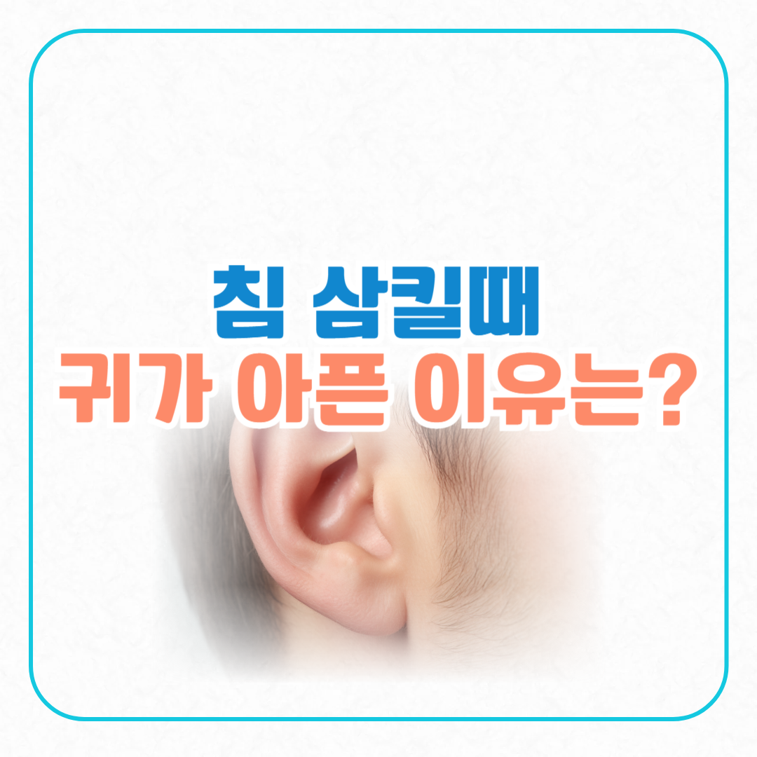 침삼킬때 귀아픈이유