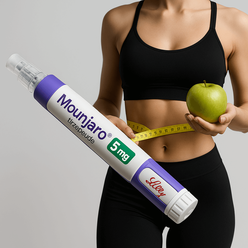 마운자로 다이어트약 복용으로 20% 체중감량 효과를 설명하는 다이어트 인포그래픽