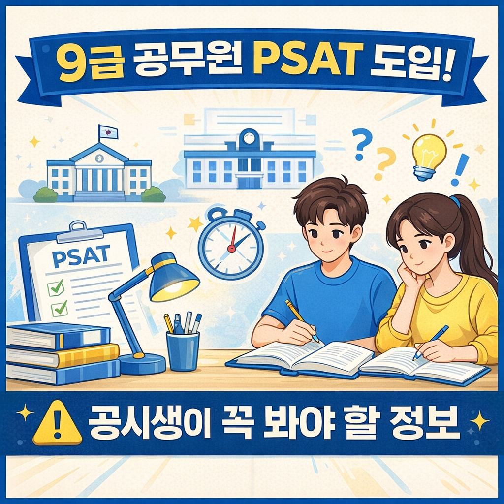 2026년 9급 공무원 PSAT 도입! 지금 준비해야 할 것들 공무원 시험 개편