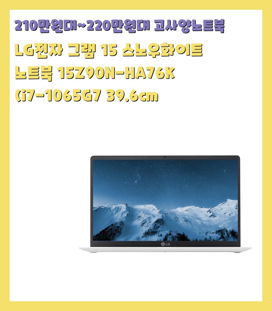 210만원대~220만원대 고사양노트북